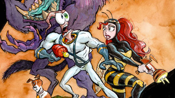 Earthworm Jim Launch The Cow cover by Doug TenNapel
